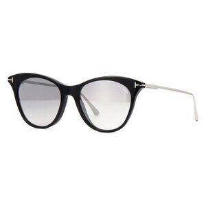 A0631Z New TOM FORD Micaela Black Cat Eye FT0662 01C Sunglasses Women